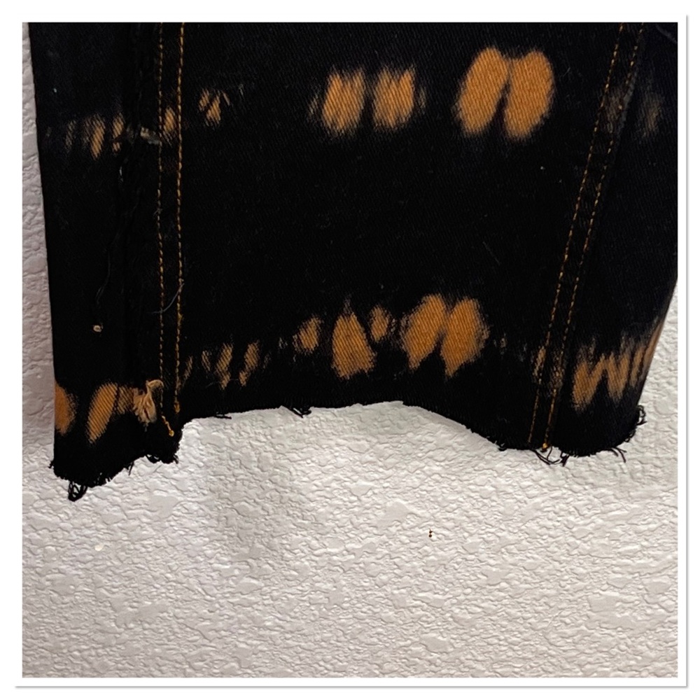 I.AM.GIA Arago Pant Black & Brown Tie-Dye Straight Sz M Cotton Blend Stretch - Picture 5 of 8